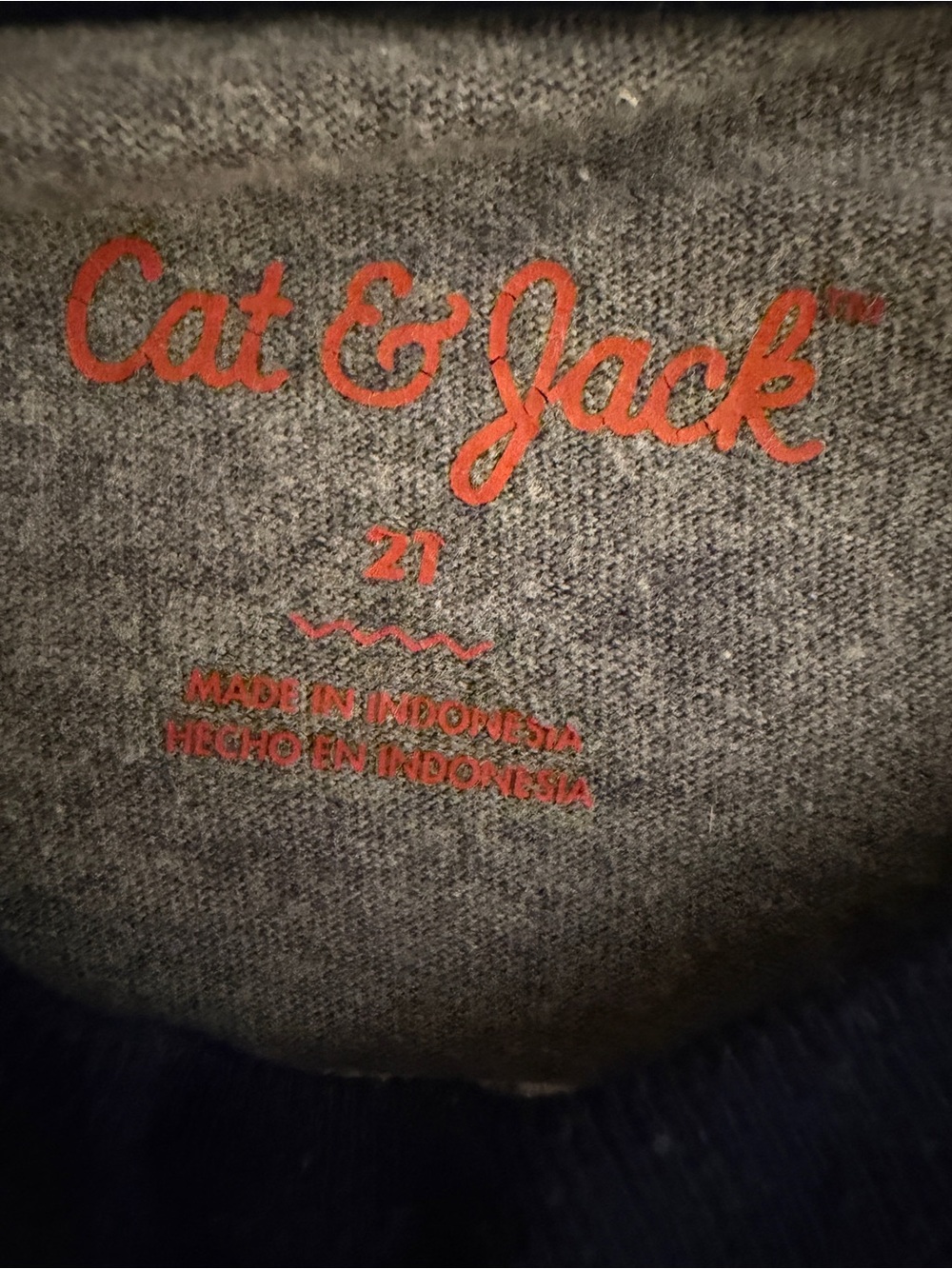 Lot of 3 Toddler Boys 2T Shirt Bundle Cat & Jack Long Sleeve Tops Sweatshirts - Picture 7 of 10